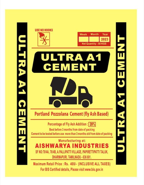 Ultra A1 cement bag